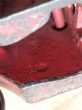 Vtg Antique Arcade AC Williams Mack C Cab Red Cast Iron Stake Truck Steel Wheel
