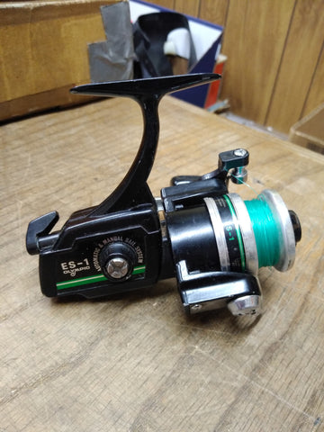 Vtg Olympic ES-1 Spin Cast Open Face Fishing Reel Gear Ratio 3.73
