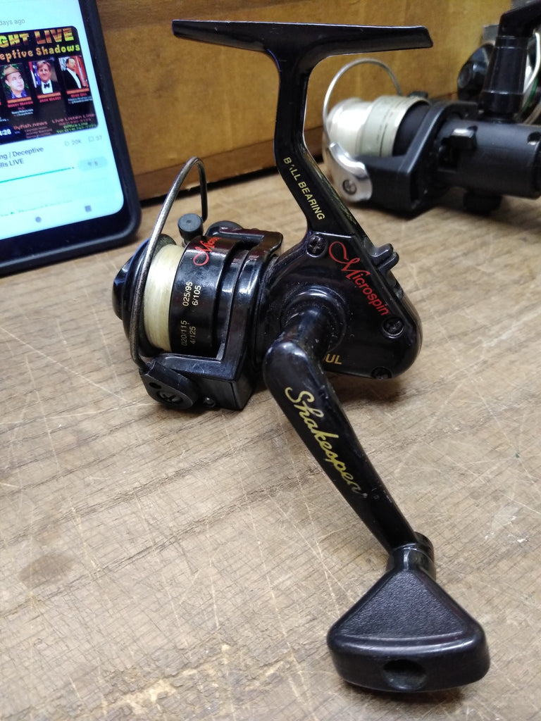 Vtg Shakespeare Microspin 250 UL Open Face Spinning Reel Working