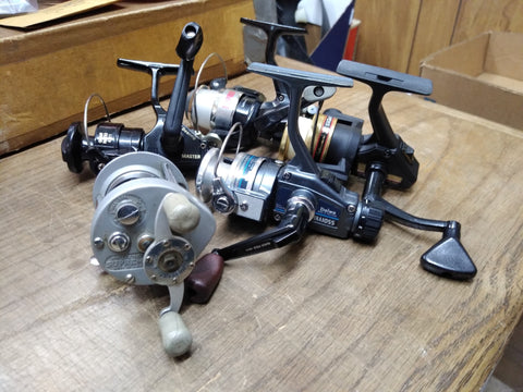 5pc Fishing Reel Parts/Repair Lot Pflueger Daiwa Shakespeare Sigma Rapala Master