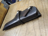 Vtg Bucheimer Black Hard Leather #39 Right Handed Pistol Holster 38 Cal.?