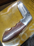 Vtg NOS Browning Pro Staff Folding Knife with Pouch 3" Stainless Locking Blade