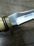 Vtg Schrade Super Sharp Uncle Henry 153UH Fixed 5" Blade Knife Great Shape!
