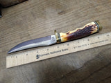 Vtg Schrade Super Sharp Uncle Henry 153UH Fixed 5" Blade Knife Great Shape!