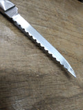 Vtg Valor #12G Serrated Edge Fixed Blade Knife 4" Stainless Steel Japan Nice!