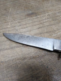 Vtg W. Bingham Fixed Blade Hunting Knife Stag Handle 3.25" Blade Germany Nice!