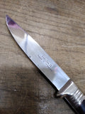 Vtg Iroka Fixed Blade Hunting Knife 4" Steel Handle 4" Blade Made in Germany!