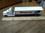 Vtg 1993 Winross Diecast Snap-on 18 Wheel Semi Truck and Trailer 11" Great Shape