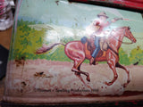 Vtg 1968 King Seelley Thermos Co. The Guns Of Will Sonnett Tin Metal Lunch Box