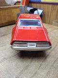 Vtg Bandai Battery Operated Tin Toy Red Toronado Bump N Go Car Works Great Minty