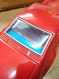 Vtg Bandai Battery Operated Tin Toy Red Toronado Bump N Go Car Works Great Minty