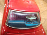 Vtg Bandai Battery Operated Tin Toy Red Toronado Bump N Go Car Works Great Minty