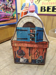 Vtg Thermos Brand 1950's Roy Rogers Dale Evans Chuck Wagon Dome Metal Lunch Box