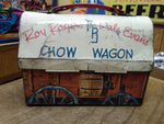 Vtg Thermos Brand 1950's Roy Rogers Dale Evans Chuck Wagon Dome Metal Lunch Box