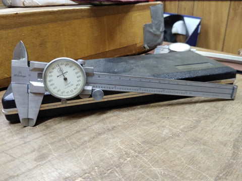 Vtg Mitutoyo No. 505 626 Inside Outside Dial Calipers 9" Japan Original Box