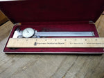 Vtg Mitutoyo No. 505 626 Inside Outside Dial Calipers 9" Japan Original Box