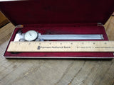 Vtg Mitutoyo No. 505 626 Inside Outside Dial Calipers 9" Japan Original Box