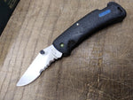 Vtg Buck Folding Pocket Knife 455 FX Rubber Handle Serrated Blade Original Box