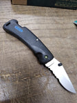 Vtg Buck Folding Pocket Knife 455 FX Rubber Handle Serrated Blade Original Box