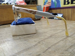 Vtg Women's Art Craft Cats Eye Glasses 12K GF Aluminum Frame Flower Etch Design!