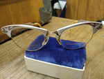 Vtg Women's Art Craft Cats Eye Glasses 12K GF Aluminum Frame Flower Etch Design!