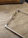 Vtg Women's Art Craft Cats Eye Glasses 12K GF Aluminum Frame Flower Etch Design!