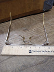 Vtg Women's Art Craft Cats Eye Glasses 12K GF Aluminum Frame Flower Etch Design!