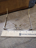 Vtg Women's Art Craft Cats Eye Glasses 12K GF Aluminum Frame Flower Etch Design!