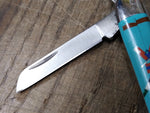 Vtg NA Southwest Style Turquois Lapis Kutchina Fetish Folding Pocket Knife Nice!