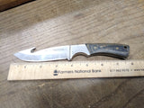 Vtg Winchester Stainless Steel Fixed Blade Hunting Knife Wood Handle Good Shape!
