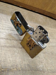 Vtg 1994 Zippo Marlboro Bronco Cowboy Brass Cigarette Lighter Nice Snap!