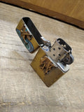 Vtg 1994 Zippo Marlboro Bronco Cowboy Brass Cigarette Lighter Nice Snap!