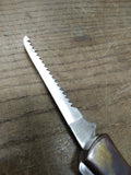 Vtg Precise Deer Slayer Folding Hunting Knife with Saw Blade Japan Good Shape!