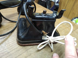 Vtg Chicago Moulded Prod Black Table Top Office Hotel Hand Set #70A Telephone