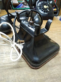 Vtg Chicago Moulded Prod Black Table Top Office Hotel Hand Set #70A Telephone