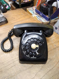 Vtg 1961 Automatic Electric AE Monophone Black Desk NB 802 C25 Rotary Telephone