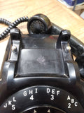 Vtg 1961 Automatic Electric AE Monophone Black Desk NB 802 C25 Rotary Telephone