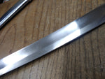 Vtg 23" Sword Sabre Metal Sheath Fancy Brass Loop Guard Twistwire Leather Grip