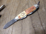 Vtg Imperial Official Boy Scout Folding Multi Function Pocket Knife Nice Shape!