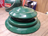 Vtg 1971 Coleman Model 220F 2 Mantle Green Lantern Pyrex Globe Very Good Shape!