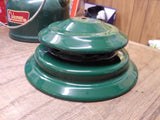 Vtg 1971 Coleman Model 220F 2 Mantle Green Lantern Pyrex Globe Very Good Shape!