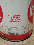 Vtg 1 Lb Can Kendall Kenlube S 825 Wheel Bearing Grease 3/4 Full Timkin Approved