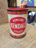 Vtg 1 Lb Can Kendall Kenlube S 825 Wheel Bearing Grease 3/4 Full Timkin Approved