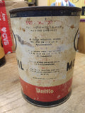 Vtg 1 US Quart ESSO Uniflo Motor Oil Unexcelled Red White Blue Metal Can