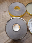 Vtg 2 Piece Lot Okonite Tape Insulating Rubber Tape Self Vulcanizing  USA w/Tins