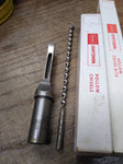 Vtg 2 Piece Lot Craftsman 1/4" Mortise Hollow Chisel w/Bit USA Box Good Shape!