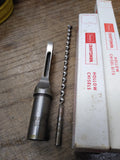 Vtg 2 Piece Lot Craftsman 1/4" Mortise Hollow Chisel w/Bit USA Box Good Shape!