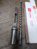 Vtg 2 Piece Lot Craftsman 3/8" Mortise Hollow Chisel w/Bit USA Box Good Shape!