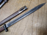 Vtg WWII Czech V CSZ Mauser  w/Scabbard Military tool Good Shape!