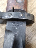 Vtg WWII Czech V CSZ Mauser  w/Scabbard Military tool Good Shape!